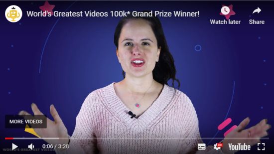「World's Greatest Videos」 宣布2019年100,000美元大獎得主