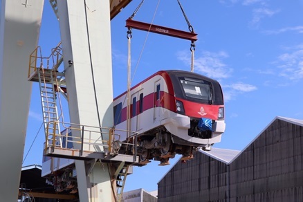 Hitachi Begins Shipment of Trains from Kasado Works for the Thailand Bangkok Red Line Project