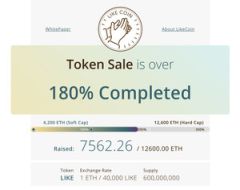 LikeCoin Successfully Closes $5.4 million after Major Success in Token Sale