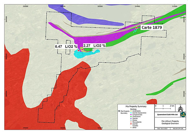 Queensland Gold Hills Announces Acquisition Of Mia Lithium Project In