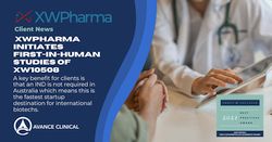 Avance Clinical臨床試驗合作申辦方XWPharma正式開啟其XW10508首次人類臨床試驗，研究快速緩解難治性抑鬱症以及慢性疼痛療法