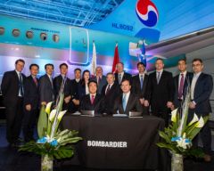 ボンバルディアが大韓航空で初となるCS300航空機を納品