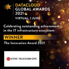 中信国际电讯CPC嬴得2021年度数据云全球大奖 (Datacloud Global Awards)