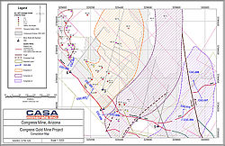 Drilling at Congress Gold Mine Project Returns as high as 14.9 g/t Gold over 1.5m