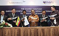 Garuda Indonesia Signs Code Share Agreement with Myanmar Airways International
