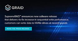 Graid Technology 宣布推出新的 SupremeRAID 軟件，性能大幅提升