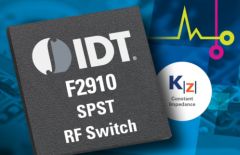 IDT、定インピーダンス技術搭載の広帯域SPST吸収型RFスイッチを発表
