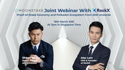 3월 16일 문스테이크와 전략적 파트너인 RockX의 협업 웨비나 개최