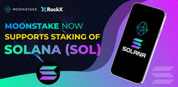 Moonstake가 Solana(SOL) 스테이킹을 지원발표