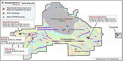 Palladium One Reports 10.3% Nickel, 2.9% Copper over 1.8 meters at the Tyko Project, Canada