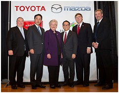 Mazda, Toyota Select Alabama for New U.S. Auto Manufacturing Plant
