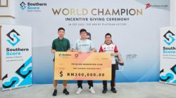 Southern Score Honours Badminton World Champions, Aaron and Wooi Yik with RM100,000 Incentive